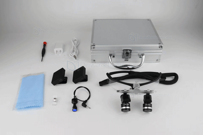 YWJ-MG11U Lupa binoculare dental lupa m&eacute;dica ergon&oacute;micas de aumento ajustable con LED